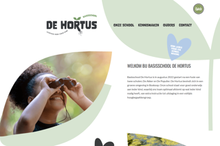 Ziber Website - voorbeeld de hortus