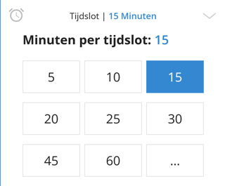 ZT Timeslot duration NL