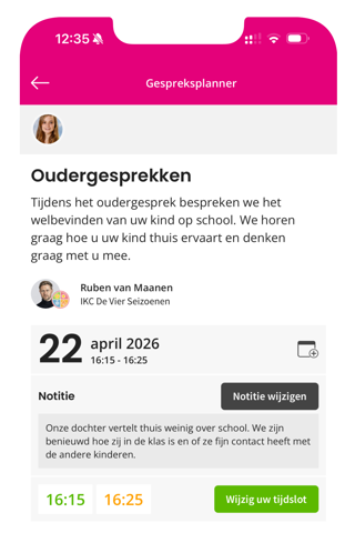 Kwieb Oudergesprekken Detail