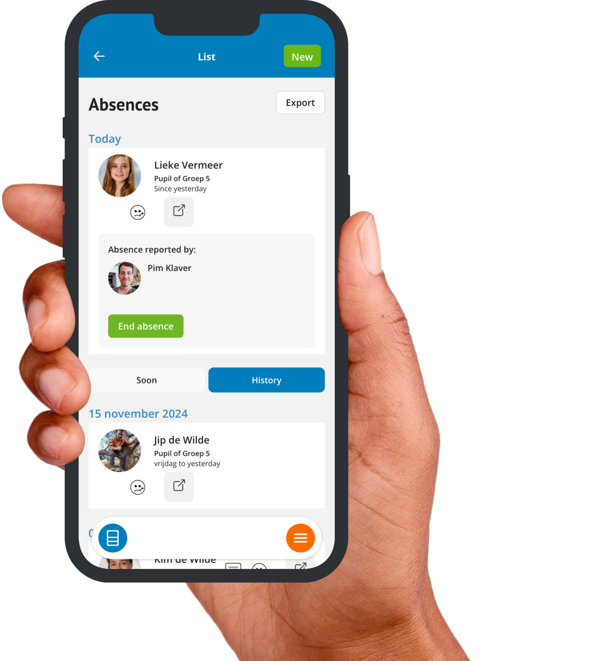 Apps Absence Ziber Kwieb - Organize absence notifications for school or daycare via ...